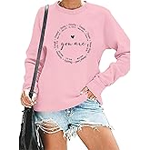 Sulayesh Christian Sweatshirts for Women Faith Jesus You Are Enough Inspirational Shirts Blessed Saying Positive Pullover Top