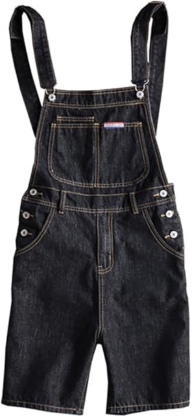 knee length overall shorts