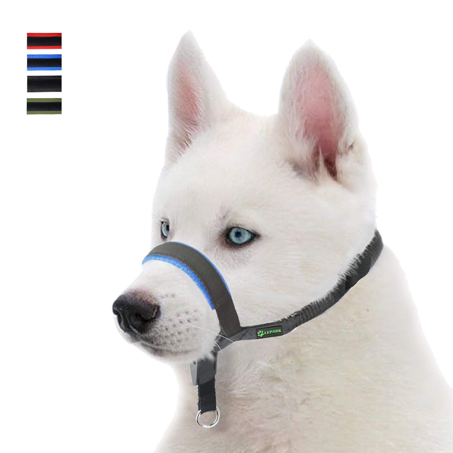 Hundehalsband Halfter Der Ziehen Verhindert Rockpet Gepolsterter Hundehalfter Aus Leder Maulkorb Hunde Einstellbar