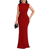 SxClub Formal Dress for Women Cocktail Sexy Bodycon Sleeveless Evening Party Floor Length Long Prom Dresses