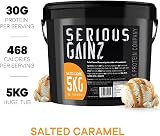 The Bulk Protein Company Serious Gainz 5kg Mass Gainer Salted Caramel view 2