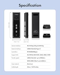 ineo M.2 NVMe NGFF SSD 20Gbps Docking