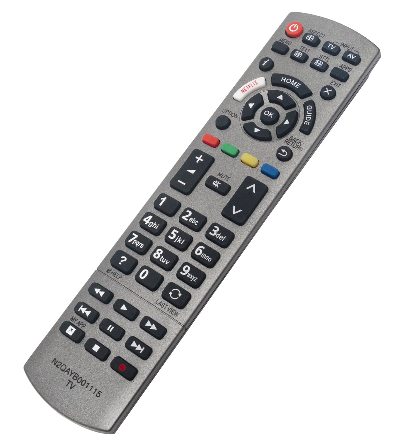 VINABTY Replaced Remote N2QAYB001115 Fit for Panasonic LED TV TX-50EX700E TX-50EX703E TX-50EX730E TX-50EX750B TX-50EX780E TX-50EXM715 TX-50EXW734 TX-50EXW735 TX-50EXW784 TX-55EX613E TX-55EXF687