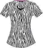 HeartSoul 20908 Women's Sweetheart Neck Top Love to Safari Black