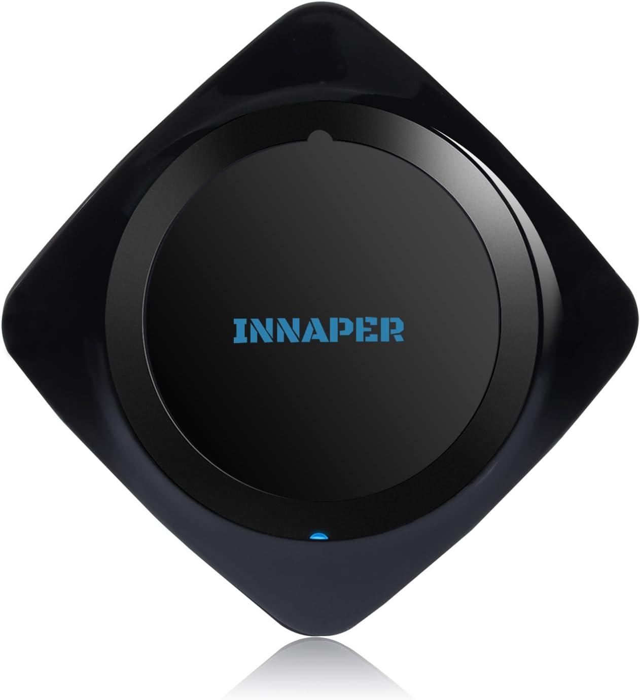 INNAPER Wireless Charger, Qi Wireless Charging Pad for Samsung Galaxy Note 8/ S8 Plus/ S8+ S8 S7 S7 Edge Note 5 S6 Edge+, iPhone 8/8 Plus/X and All Qi-Enabled Devices - Black