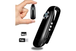 ACBAETA Mini Body Camera with Audio Recording Wearable, FHD 1080P Body Cam, 12MP Photo Taking, Motion Detection, Large Battery, Magnetic Adsorption, Wearable Camera for Lecture/Trip, Bodycam with 32G SD Card