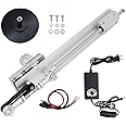 JQDML Reciprocating Linear Actuator Stroke 1.18"-6" with Suction Cup and Speed Controller,DC 24V Adjustable Telescopic Motor DIY Motor (24V150MM120RPM)