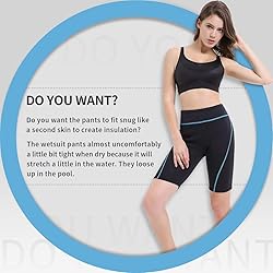 GoldFin Wetsuit Shorts for Women, 2mm Neoprene