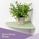 Anika Living Wooden Floating Corner Shelf 28.5cm Pine Ready to Paint Brackets view 7