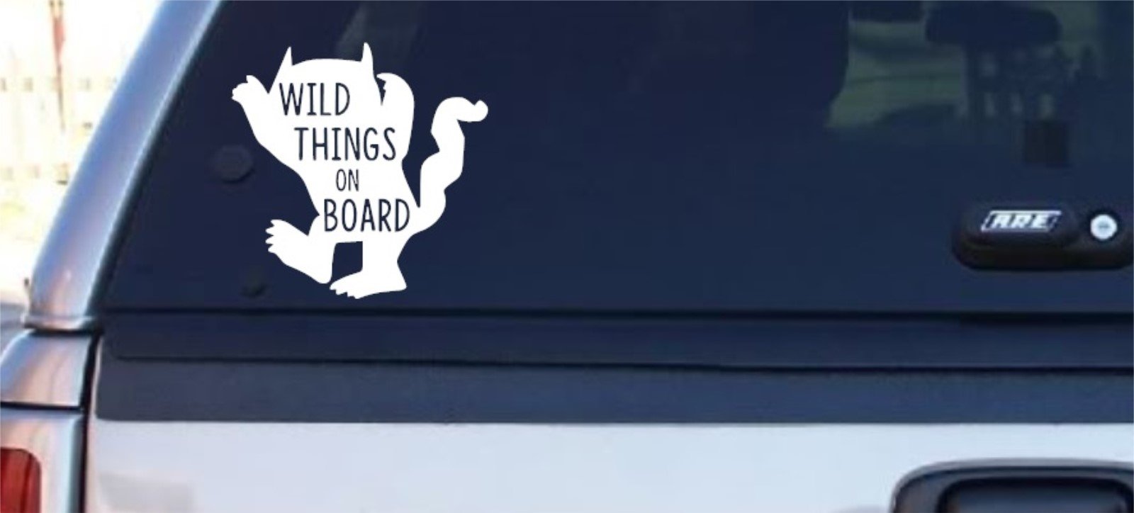Wild Things On Board Car Decal Home Decor Sticker