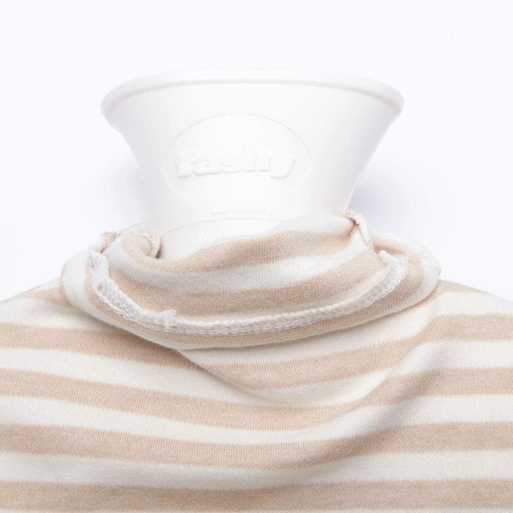 Fashy Hot Water Bottle with Organic Cotton Cover (Ivory, 67oz): Health & Personal Care