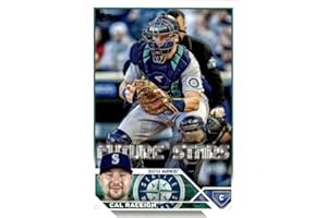 2023 TOPPS #160 CAL RALEIGH SEATTLE MARINERS BASEBALL OFFICIAL TRADING CARD OF THE MLB