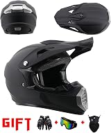 MtQcBdHy Youth Offroad Dirt Bike Helmet with Goggles Gloves Mask Size M view 2