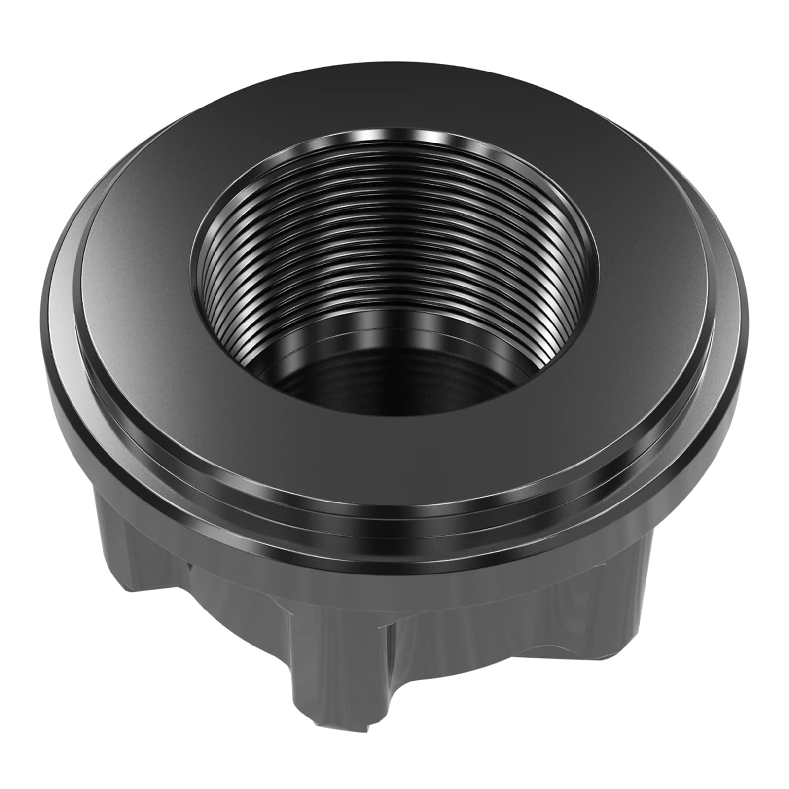 NICECNC Black Steering Stem Nut Compatible with Yamaha Tenere 700/XTZ700 2019-2024,Tenere 700 Rally Edition 2020-2024,MT-09 2018-2020,YZF R7 2022-2023,FZ09 2014-2017,See Fitment