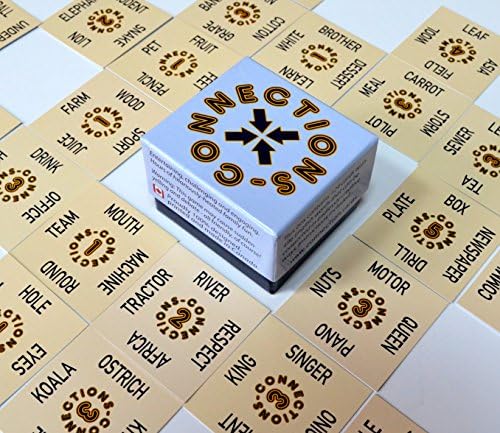 Connections Word Game - A Tabletop Card Game For Family, School, Travel, Fun - Plays Like Scrabble(TM) and Dominoes - Also for Afterschool Programs
