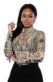 Women's Boho Floral Romper Custom High Collar
