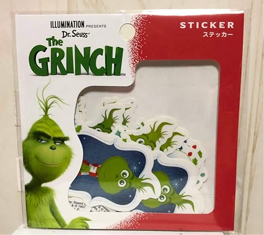 Amazon Usj ユニバーサルスタジオジャパン 限定 グリンチ ステッカー クリスマス 映画 シール ベビーグリンチ 4柄3枚セット シール ステッカー ホビー