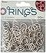 Darice 90 Piece Chain Maille Aluminum Jump Rings, 15mm, Silver Armor