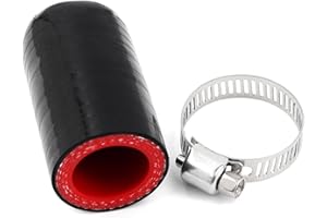 INGOULUT 3/4"(19mm) Silicone Coolant Cap Vacuum Hose Plug with Clamp,High Temperature Resistance 4-Ply Reinforced for Intercooler,Intake,Turbo Bypass Valve,Heater Core,Fix the Leak