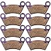 SCITOO Carbon Fiber Brake Pads Fit for Polaris Ranger 400, 04-07 11-12 for Polaris Ranger 500, 14 for Polaris Ranger 570, 06-09 for Polaris Ranger 700, 13-14 for Polaris Ranger 800