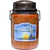McCall’s Candles | Campfire | 26 oz Scented Candle | USA-Poured | Vintage Rustic Jar with Carrying Handle | Smoky Cedar, Birch & Oak with Cinnamon & Patchouli Fragrance