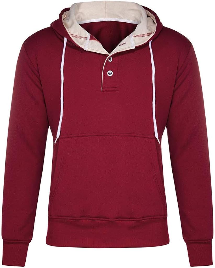 DIOMOR Mens Classic Basic Hooded Sweatshirt with Kanga Pocket Casual Big and Tall Drawstring Hoodie Pullover Outerwear at  Men’s Clothing store