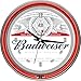 Trademark Gameroom Budweiser Chrome Double Rung Neon Clock