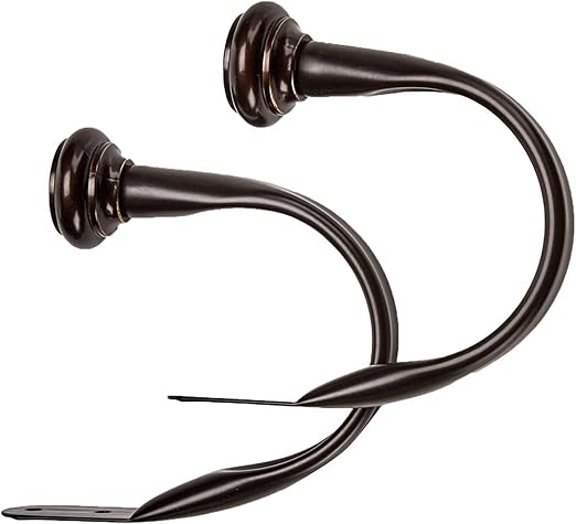 amazonbasics sostenedores para cortinas decorativos 2 unidades color bronce