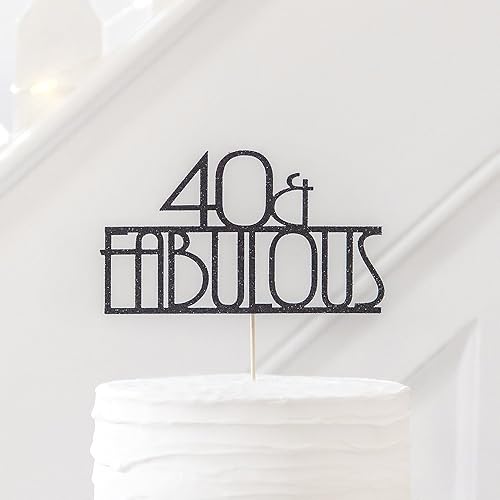 40th Birthday Fabulous Cake Topper Party Cake Decoration 40