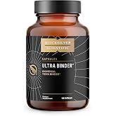 Quicksilver Scientific Ultra Binder, Zeolite Detox, 120 Capsules | Multi Toxin Binder, Bentonite Clay Powder, Supplement for Gut Support and the Body's Toxin Removal Process