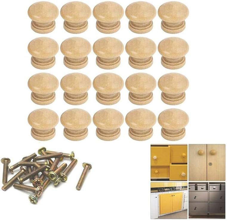 Wooden Knobs (5) Amazon.in Home Improvement