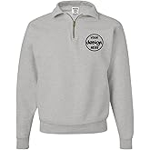 INK STITCH Men Neblend 4528mr Custom Stitching Text Logo Super Sweaats Quarter Zip Sweatshirts