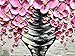 Desihum-3D Art Pink Flowers Oil Paintings On Canvas Long Square Modern Wall Art Home Decor Artwork for Living Room Dinning Room Office Abstract Picture.(20