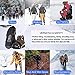 JSHANMEI Traction Ice Cleat Spikes Crampons Snow Grips Anti Slip Safe Protect Slip-on Stretch Footwear for Hiking Walking Fishing Climbing