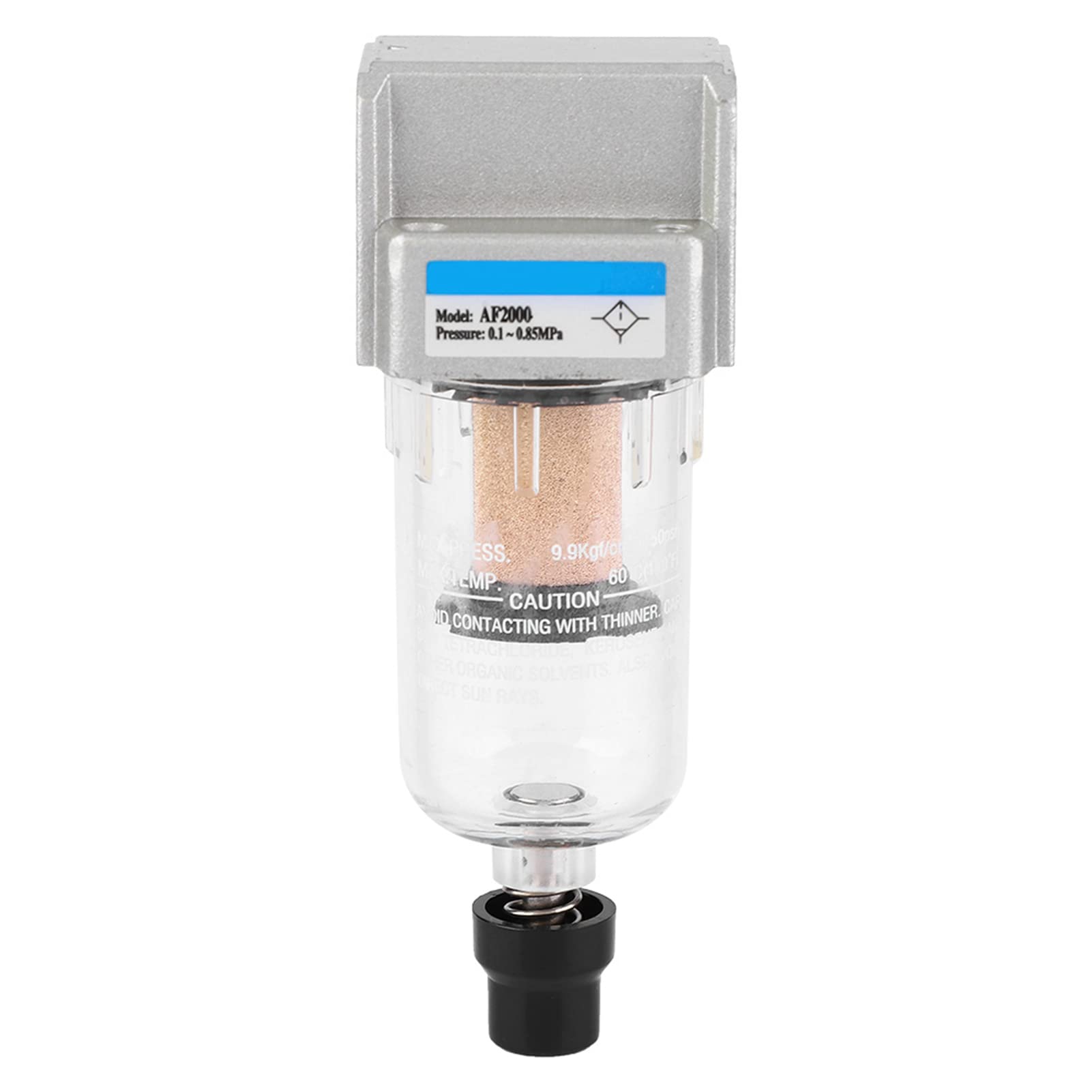 Oil Water Separator Filter, 1/4 Particulate Filter Water Trap AF2000-02 Replacement Air Compressor Oil and Water Separator Trap Filter Regulator