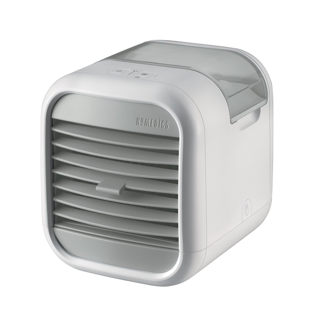 Homedics PAC-25-EU2 MyChill Personal Space Cooler, 2 Fan Speeds, For Office, Bedroom, Lounge, Easy Fill Tank, Chill Rooms by up to 7 Degrees, 1.2 m Cooling Area, White