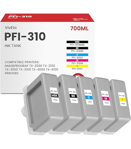 Canon PFI-310BK/MBK/M/Y/C インクカートリッジセット キヤノンインクタンク PFI-310 MBK マットブラック:インク