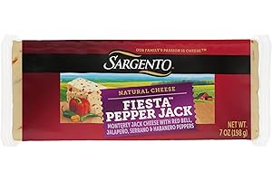 Sargento Natural Fiesta Pepper Jack Block Cheese, 7 oz
