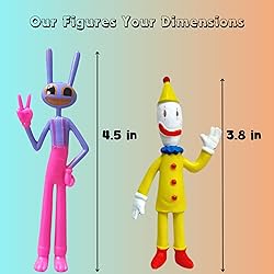 NosActGia Digital Circus Action Figures – 6 pcs