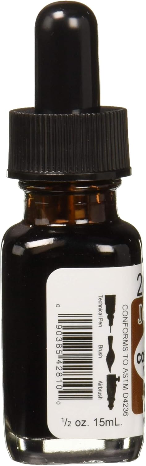 Dr. Ph. Martin's Radiant Concentrated Water Color, 0.5 oz, Sepia (28B), 1 ml (Pack of 1) - Image 3