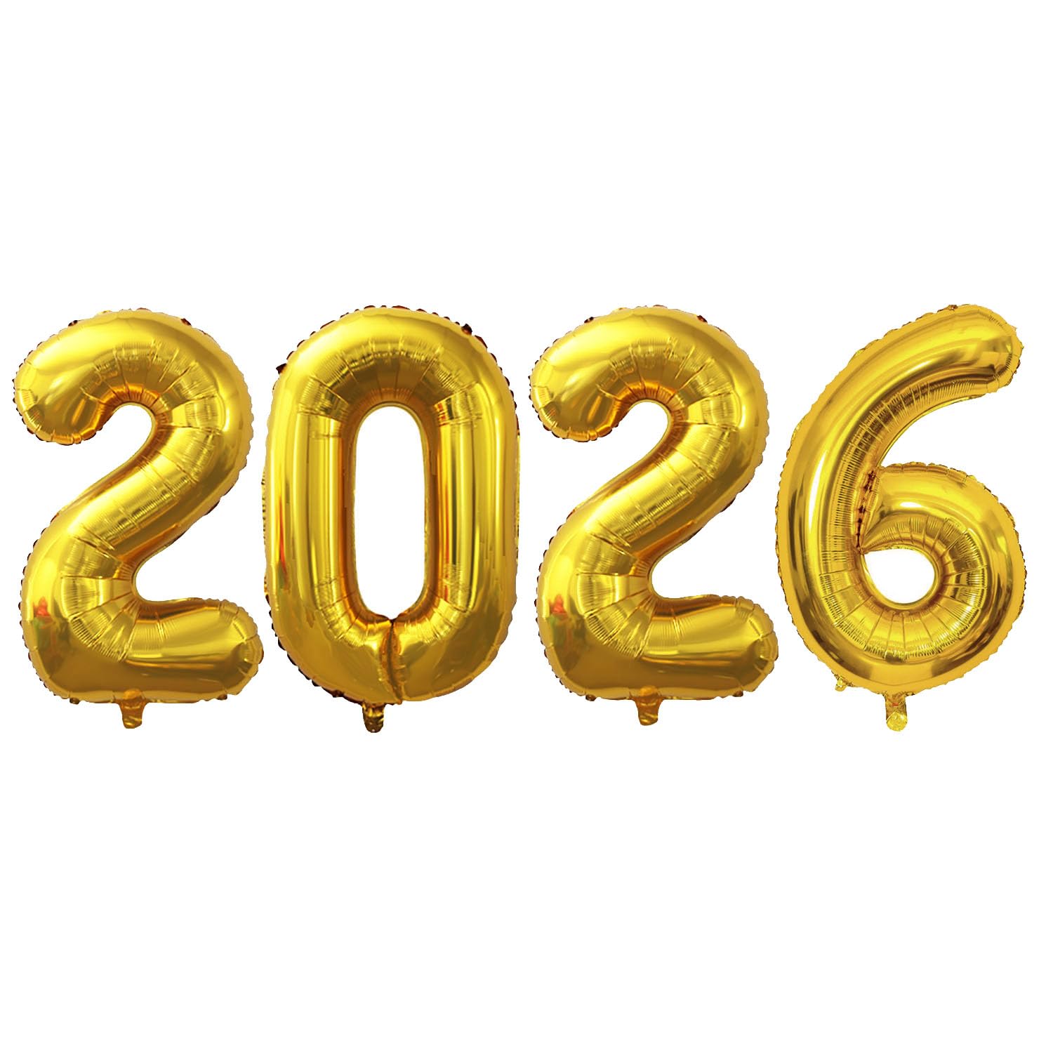 Photo 1 of **PACK4*GOER 2026 Foil Number Balloons for 2026 New Year Eve Festival Party Supplies Graduation Decorations (Gold,32 Inch)