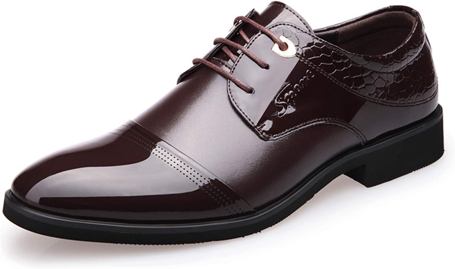 Vic Gray Men Oxford Dress Shoes Lace-up Men's Formal Business Oxfords