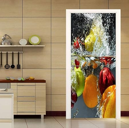 Lxhlxn Adesivo Per Porte Autoadesive In Pvc Carta Da Parati