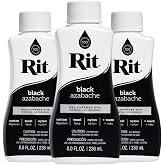 Rit All-Purpose Liquid Dye, Black, 3-Pack