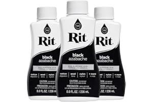 Rit All-Purpose Liquid Dye, Black, 3-Pack