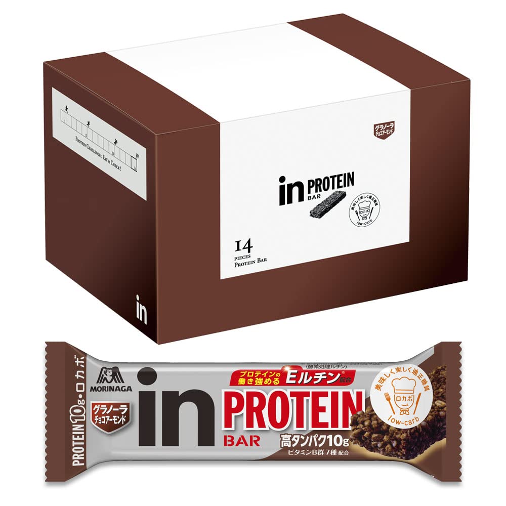 森永製菓 inバー プロテイン グラノーラ チョコアーモンド 14本入の商品画像
