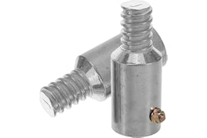 DECHOUS Solid Aluminum Rivet Threaded Tip Replacement Kit for Broom Pole Easy Installation Threaded