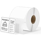 MUNBYN 3"x3" Square Thermal Labels, Compatible with Multiple Thermal Printers, Strong Adhesive, White Address Labels for Barcode, 500 Sheets/Roll
