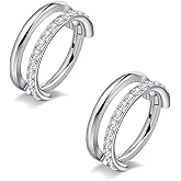 limerencia G23 Titanium Nose Earrings, 2PCS 6mm/8mm/10mm Implant Grade Hoop Rings, 16G 18G Hypoallergenic Septum Cartilage Helix Daith Conch Tragus Piercing Jewelry for Men Women