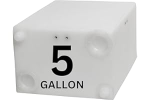 AMERI-KART 5 Gallon RV Fresh Water Tank, Potable Water Storage Tank for Drinking, Cooking, Cleaning, Showering, for Campers, Trailers, Motorhomes, RVs, Cube Shape, 16" x 11.75" x 8" (WT-5687)